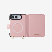 オリジナルデザインセット - iPhone Ultra MagSafe対応折りたたみケース｜ストラップ＆ポーチ付き