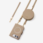 オリジナルデザインセット - iPhone Ultra MagSafe対応折りたたみケース｜ストラップ＆ポーチ付き