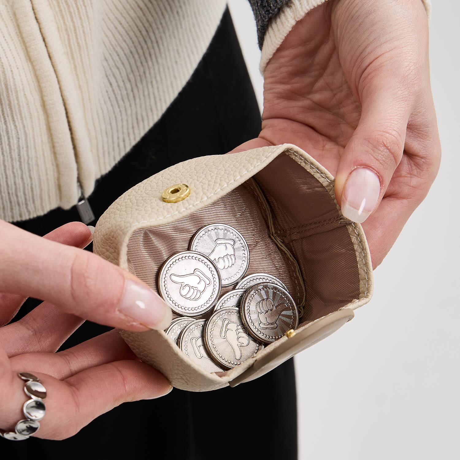 Mini Coin Wallet Small & Cute Wallets with Coin Purse | Jewelry Pouch – Custype