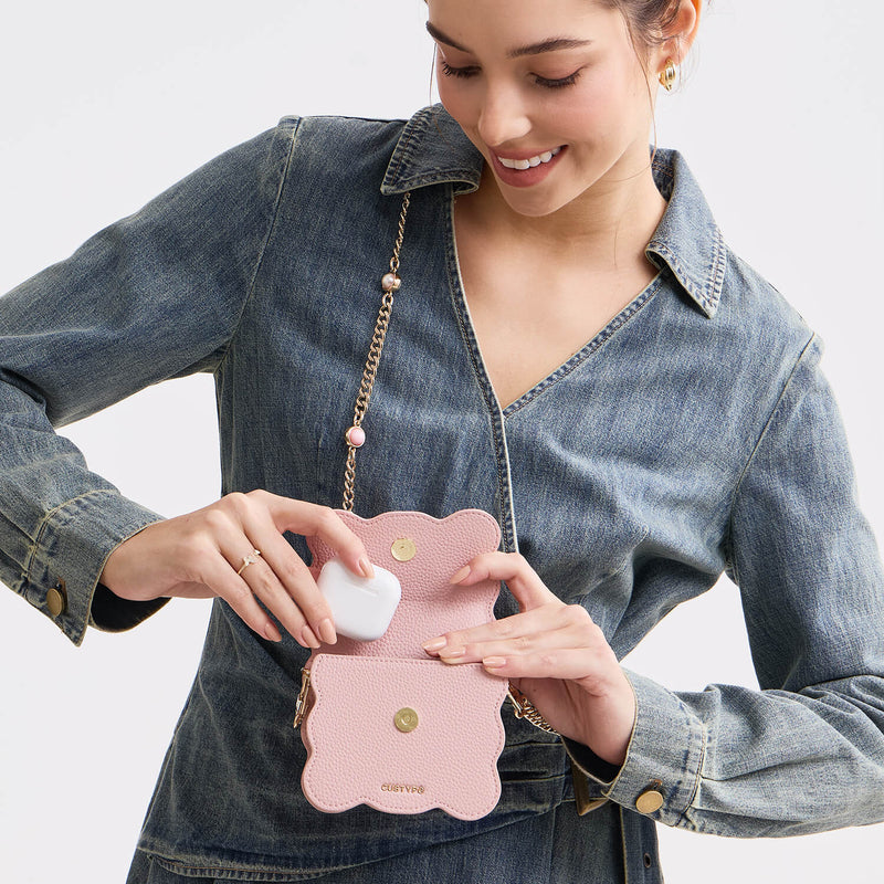 Mini Crossbody Bag with Chain-AirPods case-Custype