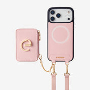 Morandi Grace Kit- Detachable Wallet Phone Case with Strap & Stand-Mobile Phone Cases-DETACHABLE WALLET & ROUND POUCH