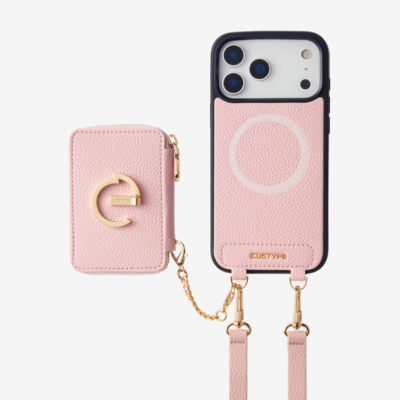 Morandi Grace Kit- Detachable Wallet Phone Case with Strap & Stand-Mobile Phone Cases-DETACHABLE WALLET & ROUND POUCH