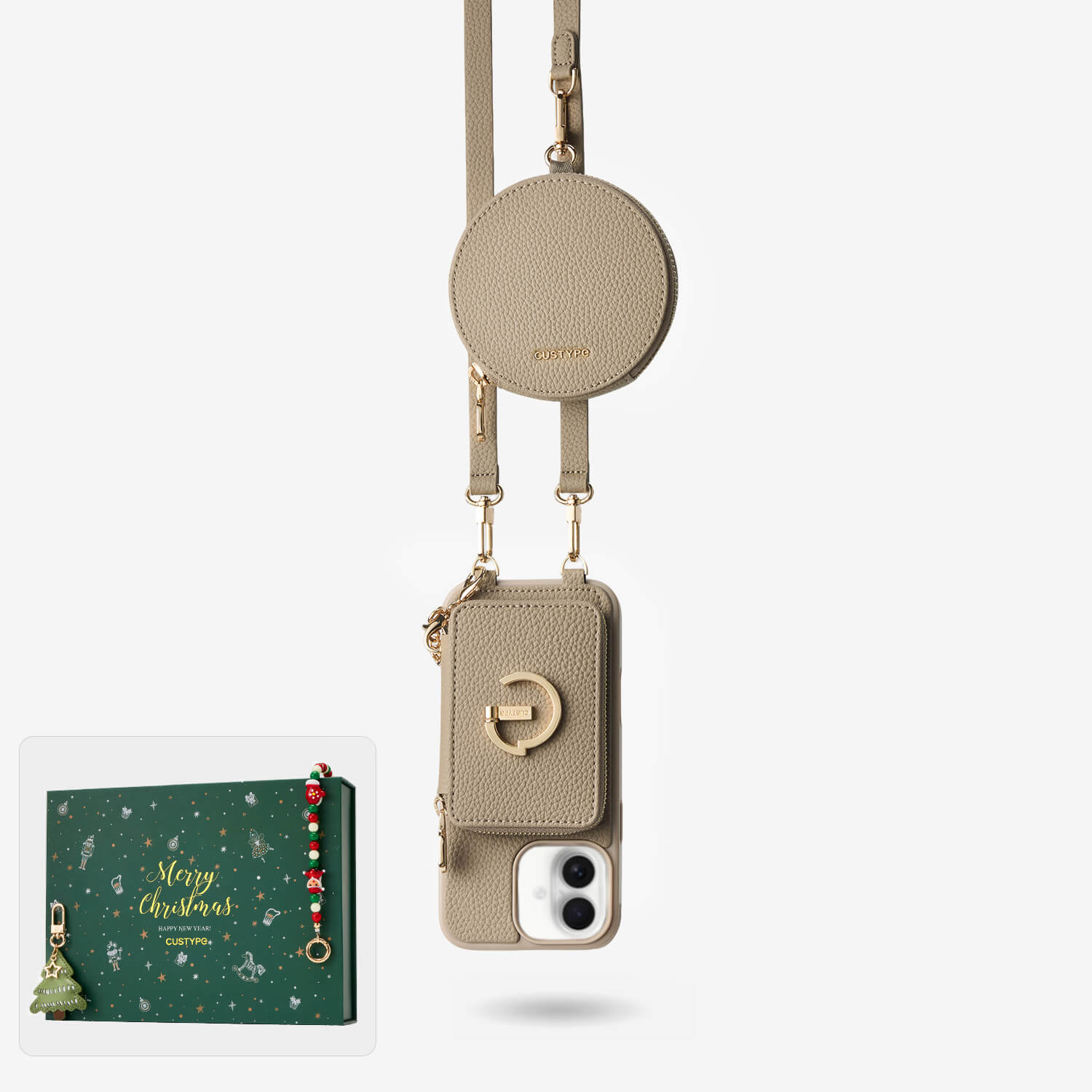 Leather iphone case crossbody