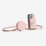 Morandi Grace Kit- Detachable Wallet Phone Case with Strap & Stand-Mobile Phone Cases-DETACHABLE WALLET & ROUND POUCH