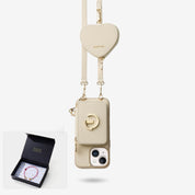 Starlight Gift Box- Morandi iPhone Case with Heart Airpods Pouch & Webbing Strap-Custype