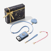 Starlight Gift Box- Morandi iPhone Case with Heart Airpods Pouch & Webbing Strap-Custype