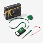 Starlight Gift Box- Morandi iPhone Case with Heart Airpods Pouch & Webbing Strap-Custype