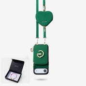 Starlight Gift Box- Morandi iPhone Case with Heart Airpods Pouch & Webbing Strap-Custype