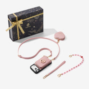 Starlight Gift Box- Morandi iPhone Case with Heart Airpods Pouch & Webbing Strap-Custype