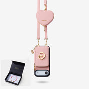Starlight Gift Box- Morandi iPhone Case with Heart Airpods Pouch & Webbing Strap-Custype