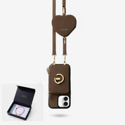 Starlight Gift Box- Morandi iPhone Case with Heart Airpods Pouch & Webbing Strap-Custype