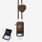 Starlight Gift Box- Morandi iPhone Case with Heart Airpods Pouch & Webbing Strap-Custype