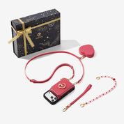 Starlight Gift Box- Morandi iPhone Case with Heart Airpods Pouch & Webbing Strap-Custype