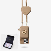 Starlight Gift Box- Morandi iPhone Case with Heart Airpods Pouch & Webbing Strap-Custype