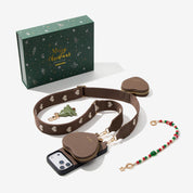 クリスマス限定キット - モランディ iPhoneケース（ハート型AirPodsポーチ＆ウェビングストラップ付き）