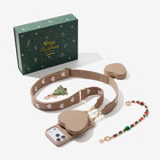 クリスマス限定キット - モランディ iPhoneケース（ハート型AirPodsポーチ＆ウェビングストラップ付き）
