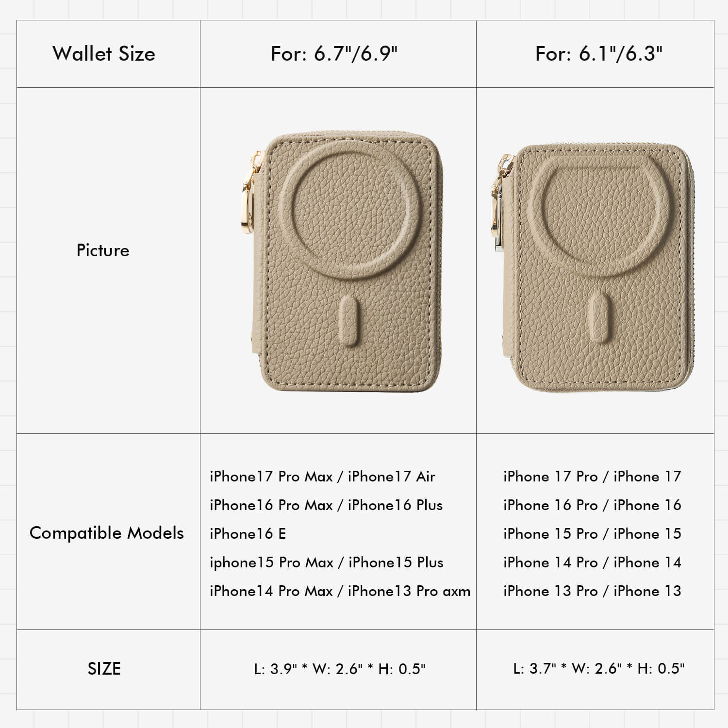 Morandi Grace Kit- Magnetic Card Holder Wallet for Phone-Mobile Phone Accessories-ZIPPER & WALLET