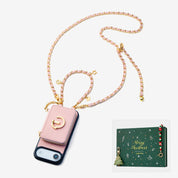 crossbody phone case With Card Holder iphone17 air light pink