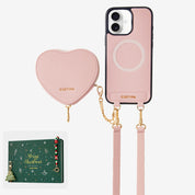 Crossbody Phone Cases for iPhone light pink
