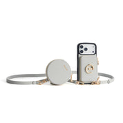 Morandi Grace Kit- Detachable Wallet Phone Case with Strap & Stand-Mobile Phone Cases-DETACHABLE WALLET & ROUND POUCH