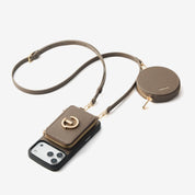 Morandi Grace Kit- Detachable Wallet Phone Case with Strap & Stand-Mobile Phone Cases-DETACHABLE WALLET & ROUND POUCH