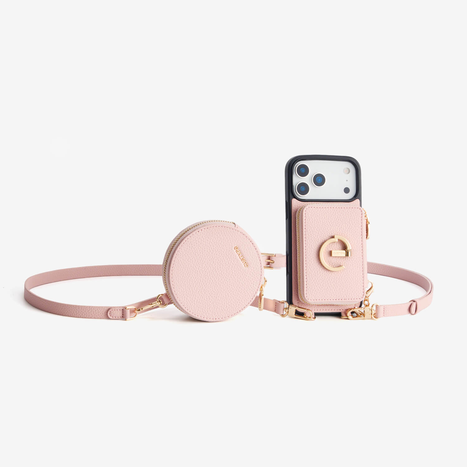 Morandi Grace Kit- Detachable Wallet Phone Case with Strap & Stand-Mobile Phone Cases-DETACHABLE WALLET & ROUND POUCH