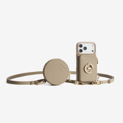 Morandi Grace Kit- Detachable Wallet Phone Case with Strap & Stand-Mobile Phone Cases-DETACHABLE WALLET & ROUND POUCH