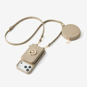 Morandi Grace Kit- Detachable Wallet Phone Case with Strap & Stand-Mobile Phone Cases-DETACHABLE WALLET & ROUND POUCH