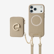 Morandi Grace Kit- Detachable Wallet Phone Case with Strap & Stand-Mobile Phone Cases-DETACHABLE WALLET & ROUND POUCH