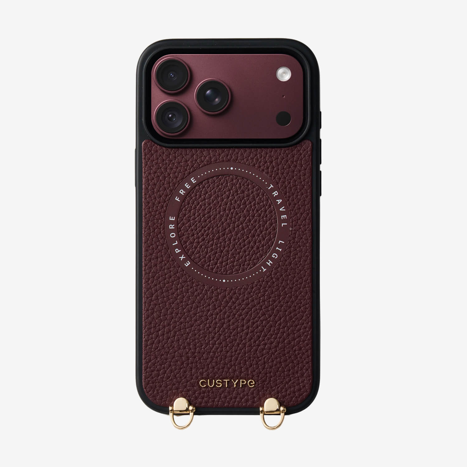 Custype iPhone 14 Pro用ハート型スマホケース：クロスボディ＆リスト