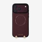 Original Design Set- Detachable Wireless Charging Crossbody Wallet Phone Case Round Pouch Set - iPhone 15 Plus