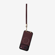 Original Design Set- Detachable Wireless Charging Crossbody Wallet Phone Case Round Pouch Set - iPhone 15 Plus