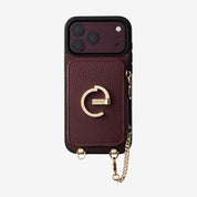 Original Design Set- Detachable Wireless Charging Crossbody Wallet Phone Case Round Pouch Set - iPhone 15 Plus