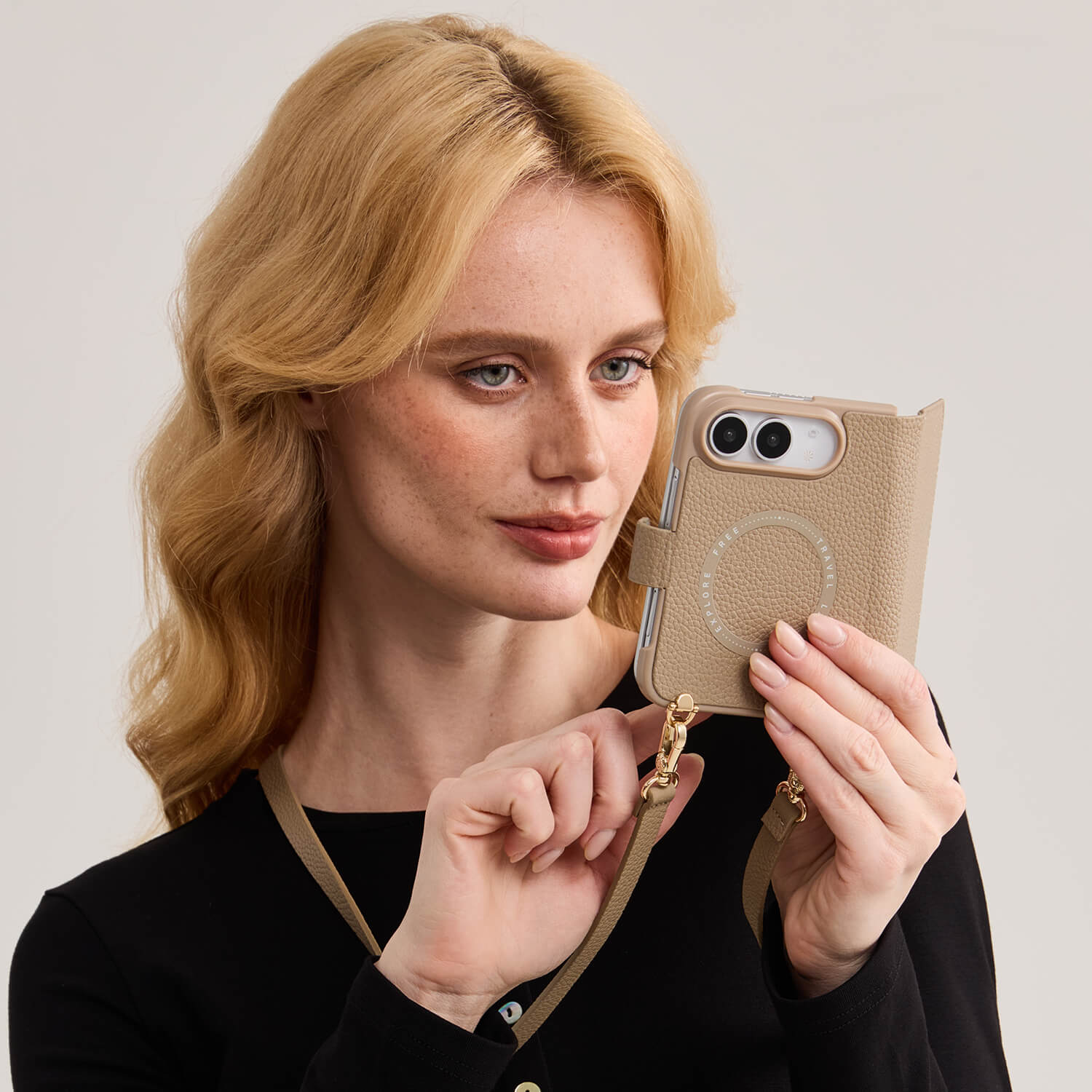 オリジナルデザインセット - iPhone Duo MagSafe対応クロスボディケース｜AirPodsポーチ付き