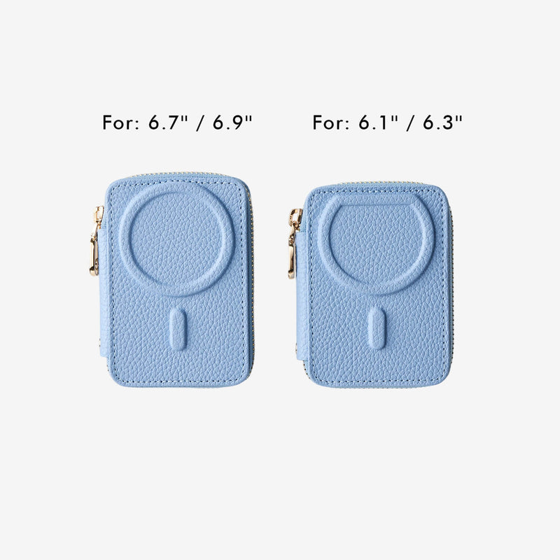 Blue magnetic wallet