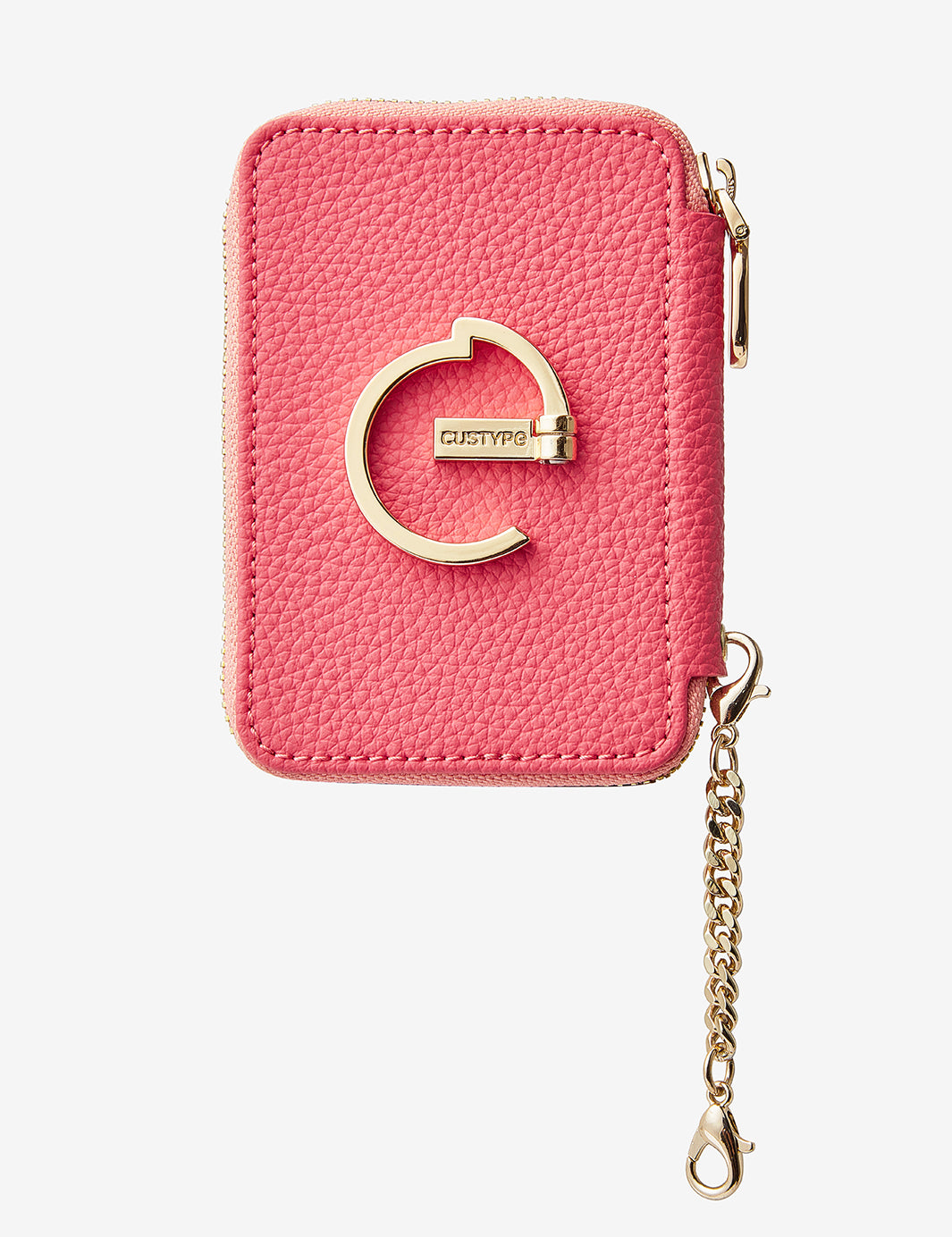 Pink phone case with card holder