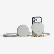 モランディグレースキット – クロスボディストラップ＆ハートポーチ付きフォンケース