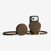 モランディグレースキット – クロスボディストラップ＆ハートポーチ付きフォンケース