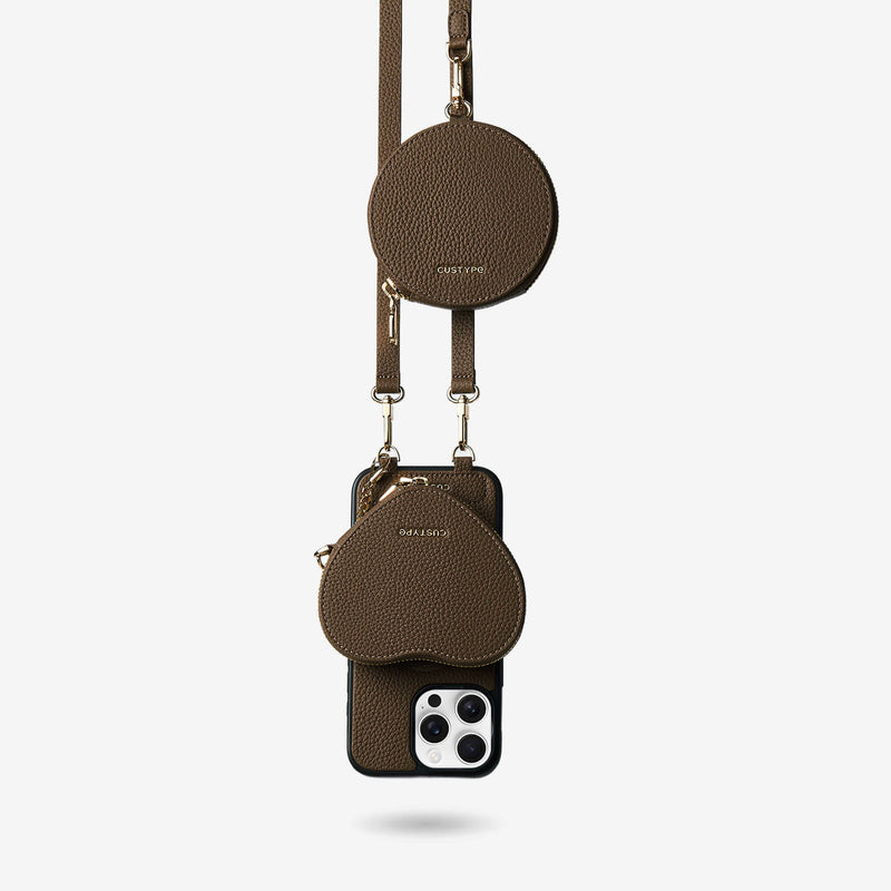 Heart Design Kit- Crossbody iPhone Case with Detachable Heart Pouch - iPhone 16 Pro Max