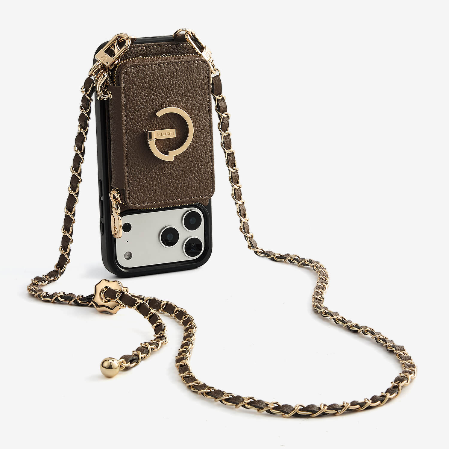 mocha Women's crossbody phone case