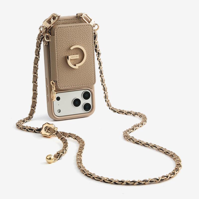 Women's crossbody phone case iPhone 17 pro wallet case