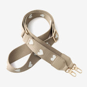 Mobile Phone Accessories-Taupe Heart-