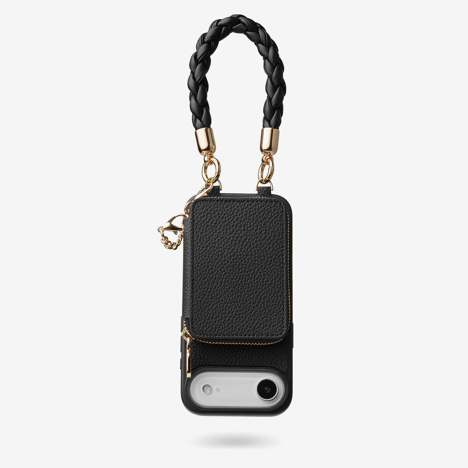 phone case with wristlet-Black-iPhone 17 Air