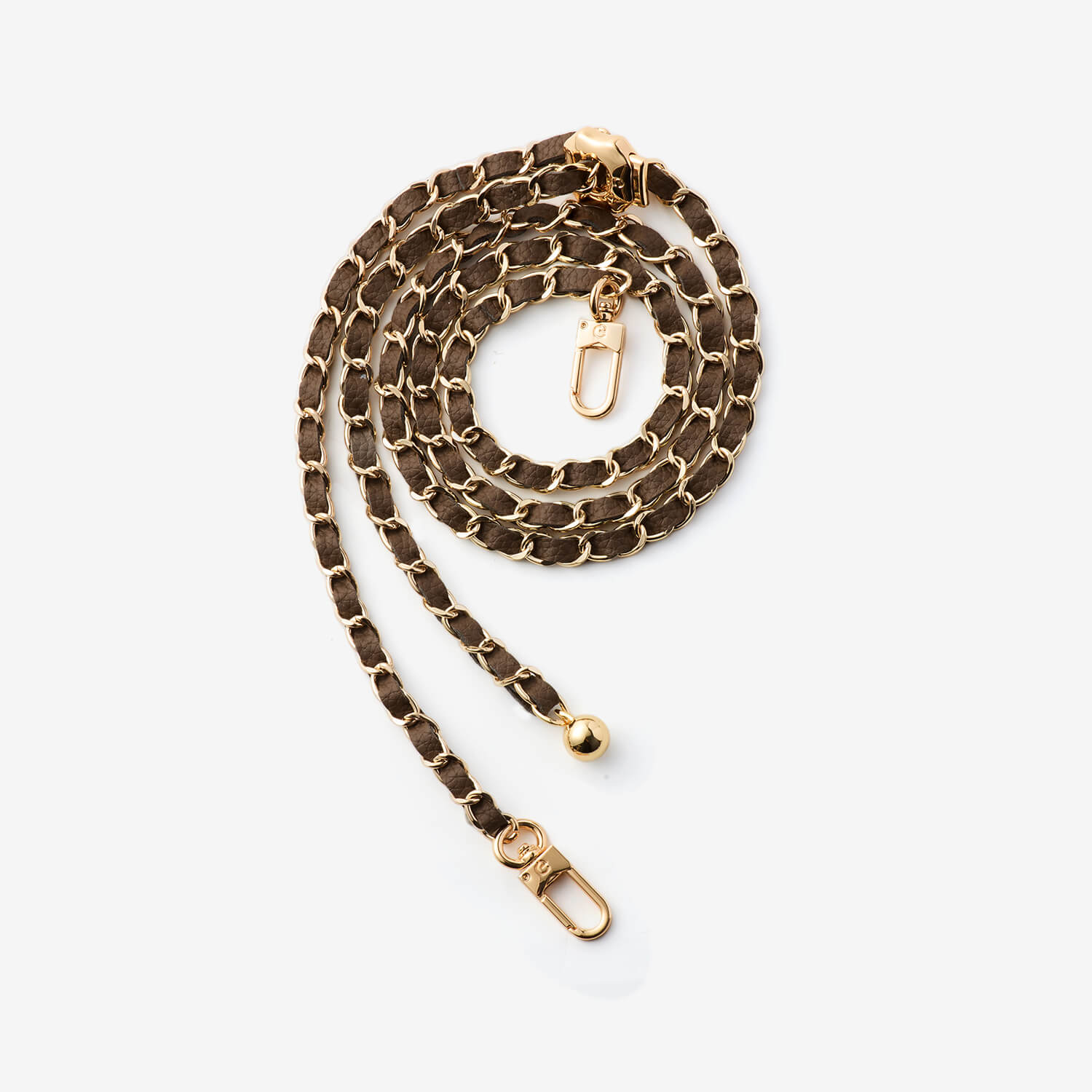 mocha crossbody phone strap