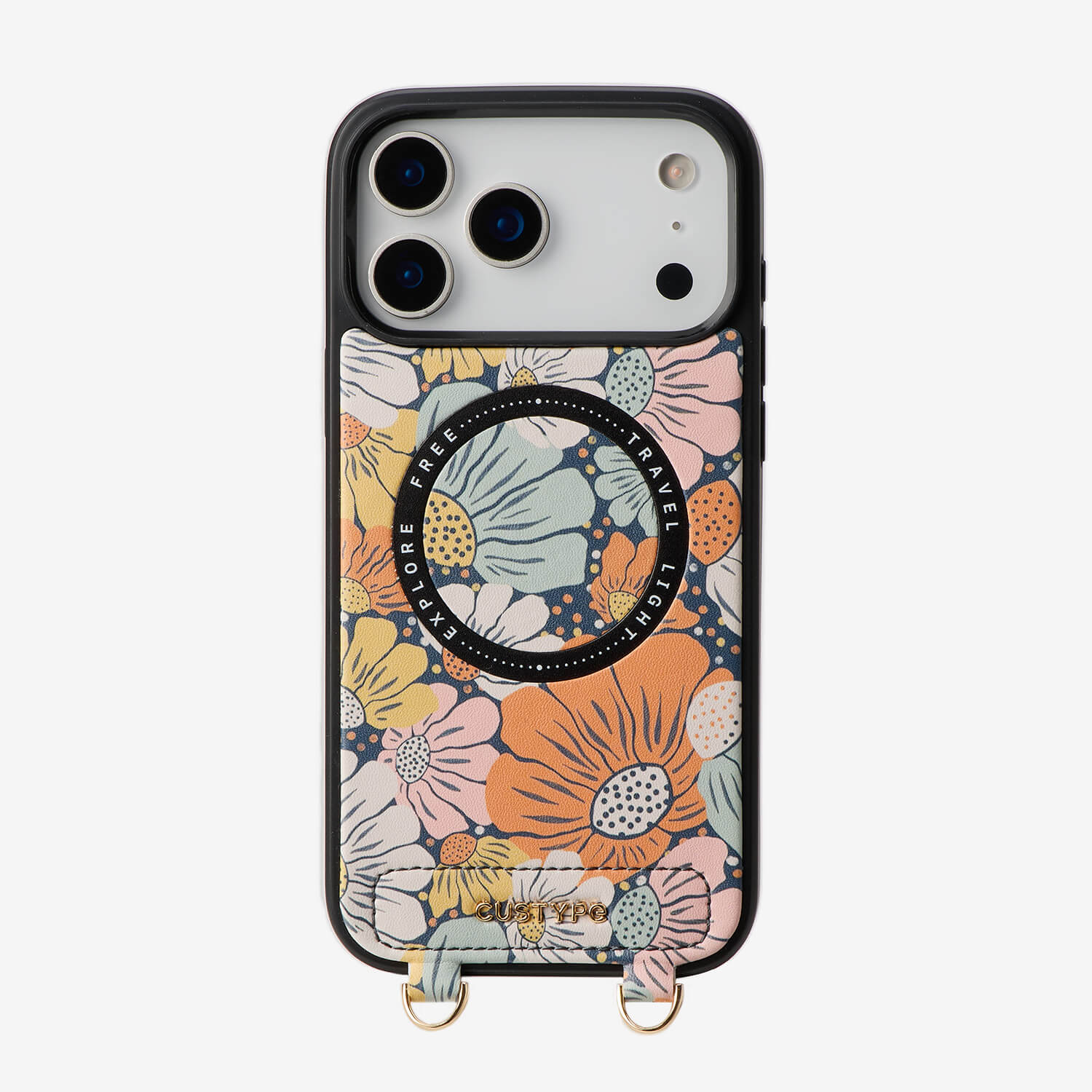 Sara Torabi- Plant Theme Designer Crossbody Phone Case with Wallet-Custype