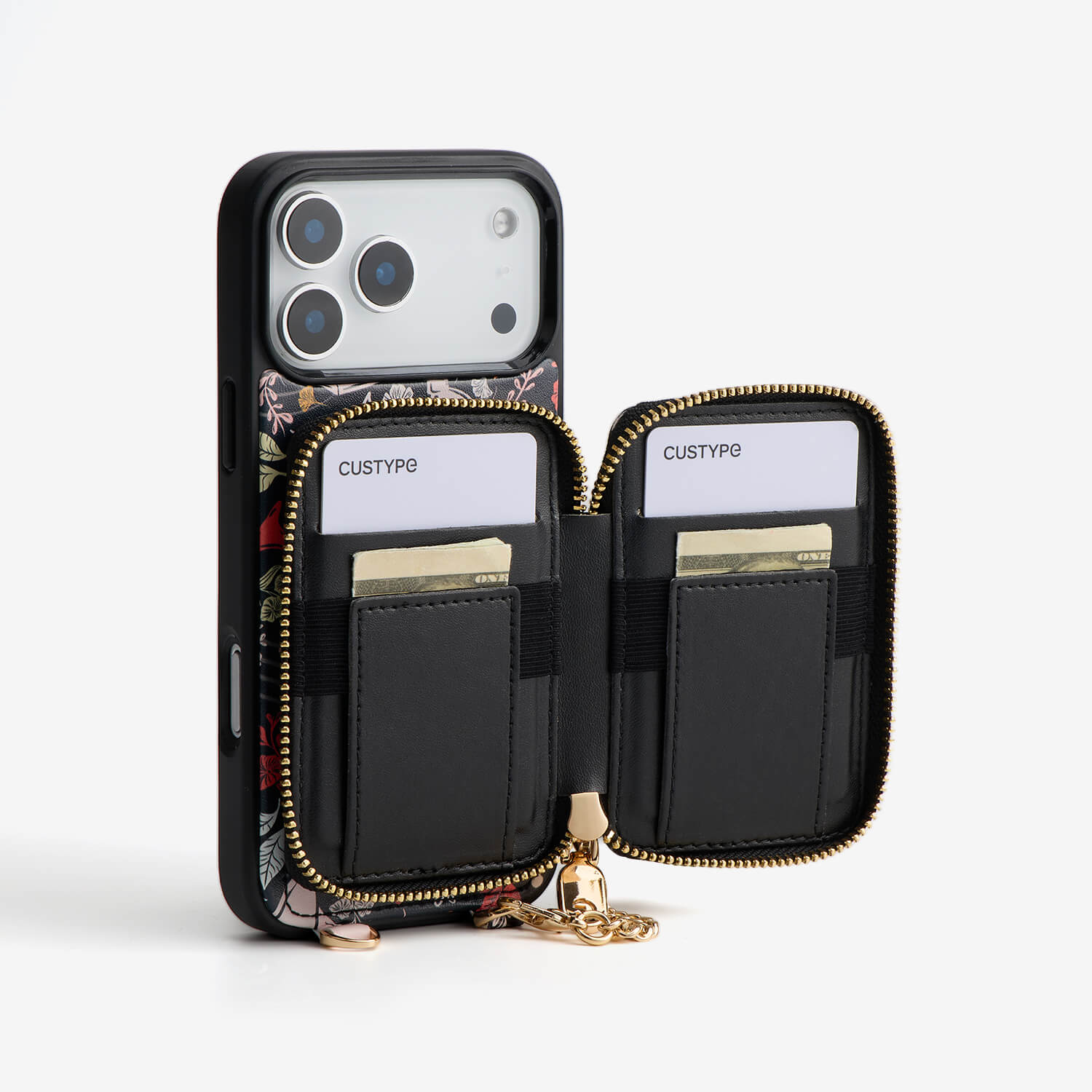 Sara Torabi- Plant Theme Designer Crossbody Phone Case with Wallet-Custype