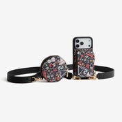 Sara Torabi- Plant Theme Designer Crossbody Phone Case with Wallet-Custype