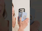 Delicate Metal Chain- iPhone Crossbody Case with Magnetic Card Holder