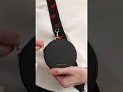 オリジナルデザインセット - ワイヤレス充電ウェビングクロスボディ電話ケースラウンドポーチセット - iPhone 17