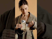 Original Design Set- Detachable Wireless Charging Crossbody Wallet Phone Case Round Pouch Set